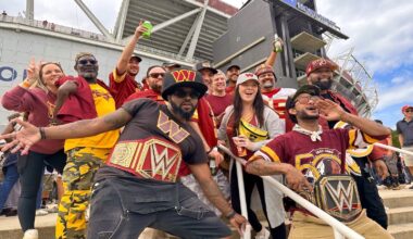 ‘They’re setting it on fire’: Commanders fans celebrate Week 1 win against Giants