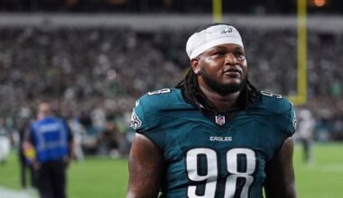 Jalen Carter, Ben VanSumeren Injury Status for Chiefs Game in Doubt