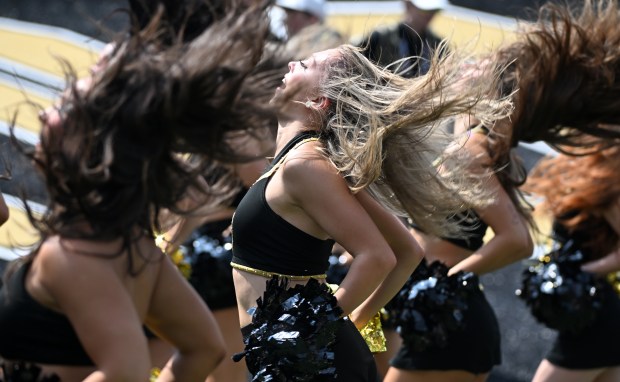 The CU Dance Team performed at the Colorado Buffaloes and...