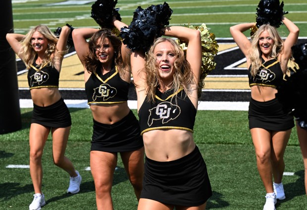 The CU Dance Team performed at the Colorado Buffaloes and...