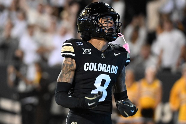 University of Colorado Buffaloes Colorado wide receiver Joseph Williams (8)...