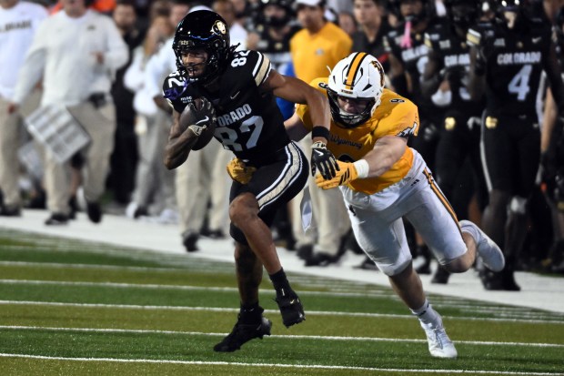 University of Colorado Buffaloes Colorado wide receiver Terrell Timmons Jr....