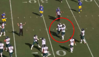 Jalen Carter punished again by NFL referee for 'dumb' moment in Eagles-Rams following spitting scandal