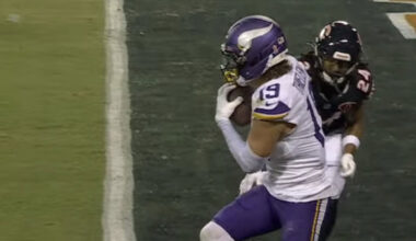 ESPN viewers spot 'embarrassing mess' endzone line draw on Soldier Field during Bears-Vikings