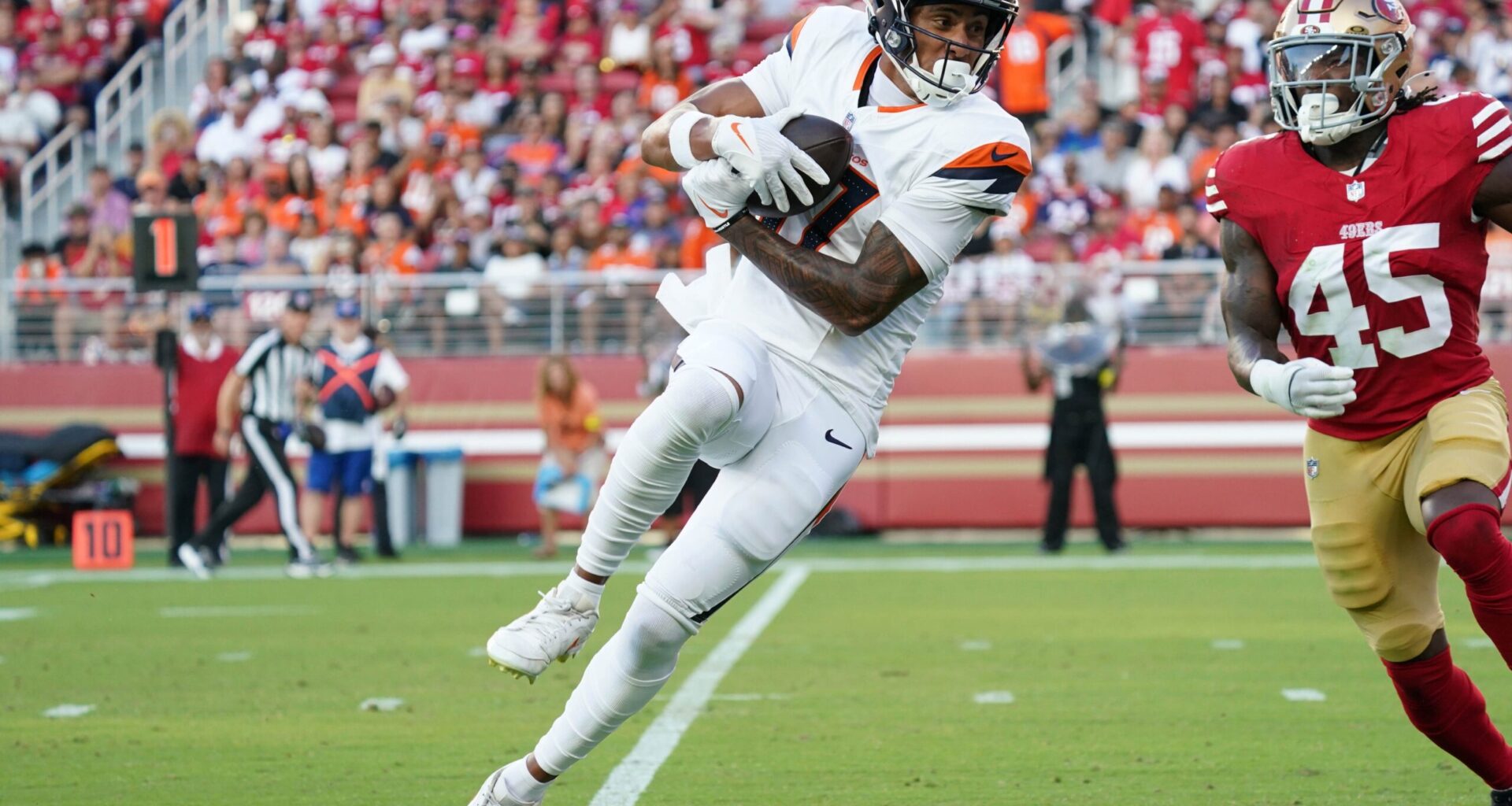 Denver Broncos traded Devaughn Vele to the New Orleans Saints.