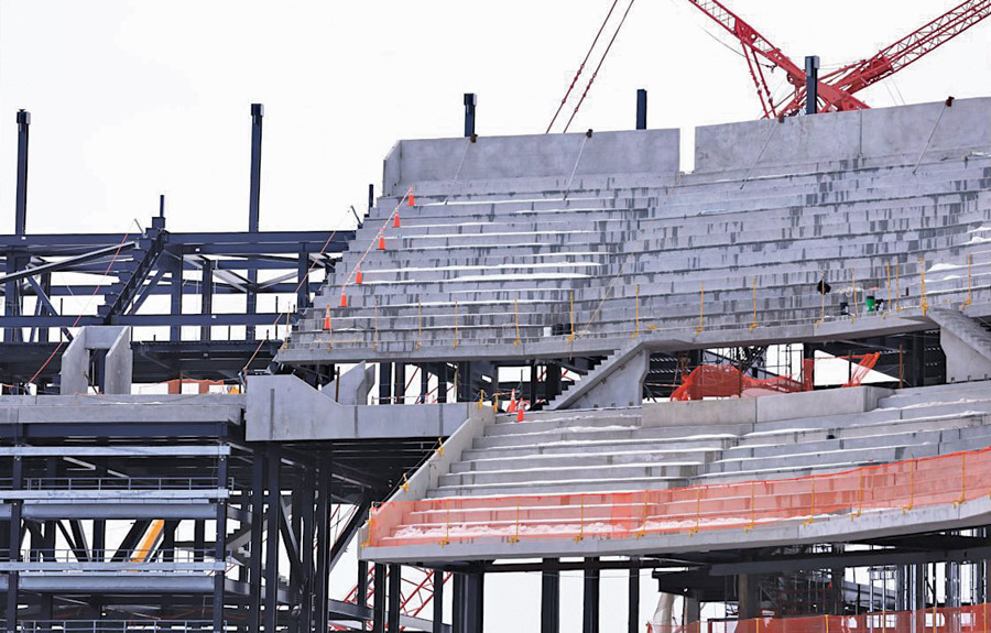 Openings in the stadium