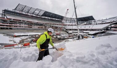 Project Team Battles Elements to Complete Buffalo Football Stadium for Next Season