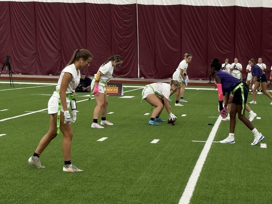 In a first, organized female flag football hits Virginia high schools