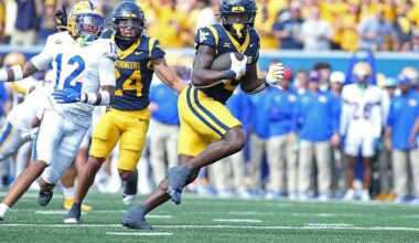 Edwards' short TD run in overtime leads West Virginia over Pittsburgh 31-24 in the Backyard Brawl