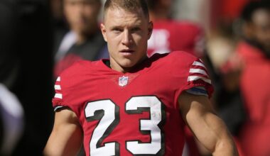 49ers RB Christian McCaffrey (calf) added to injury report