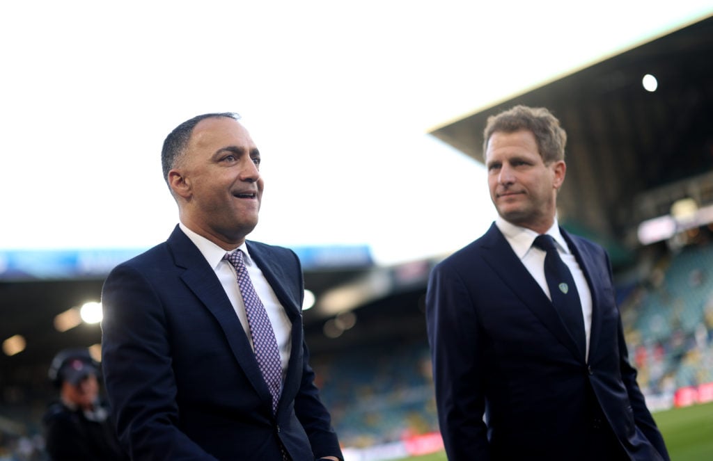 Leeds United chairman and 49ers Enterprises president Paraag Marathe attends a match at Elland Road