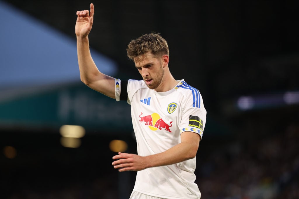 Anton Stach, playing for Leeds United vs Everton - Premier League