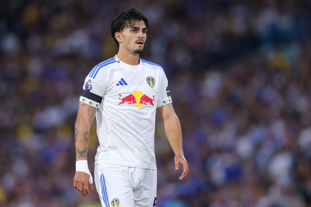 Pascal Struijk in action during Leeds United v Everton - Premier League