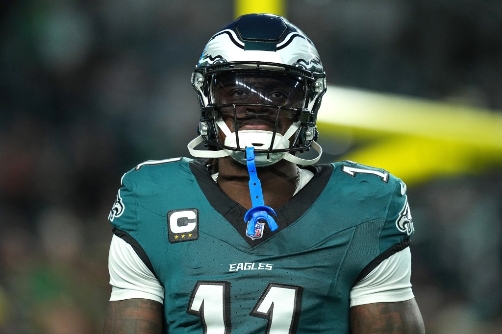 AJ Brown had one catch in the Eagles 24-20 win against the Cowboys to open the 2025 season. 
