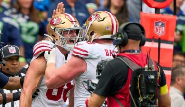 Kyle Shanahan pokes fun at Jake Tonges after first NFL catch – NBC Sports Bay Area & California