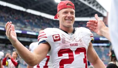 49ers minutia minute: Christian McCaffrey looks healthy despite injury scare