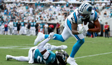 Panthers encouraged by rookie WR Tetairoa McMillan's performance in season opener