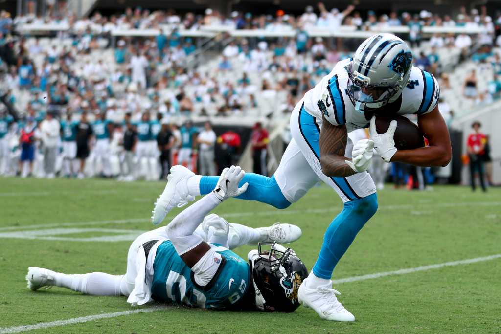 Panthers encouraged by rookie WR Tetairoa McMillan's performance in season opener