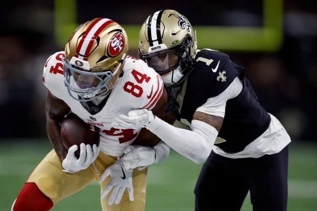 NEW ORLEANS, LOUISIANA - SEPTEMBER 14: Malik Turner #84 of...