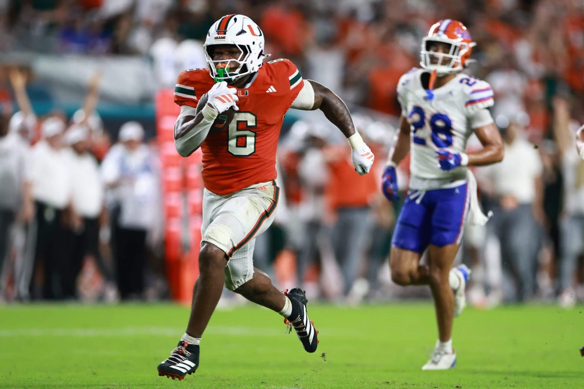 AP Top 25: Miami jumps to No. 2, Oklahoma climbs to 7th in college football rankings