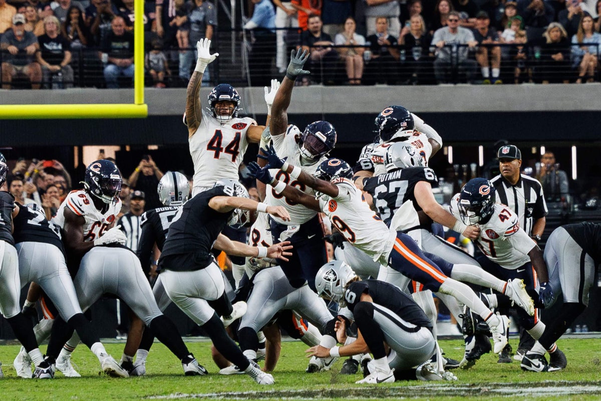 Bears-Raiders takeaways: Josh Blackwell’s blocked field goal seals win for Chicago