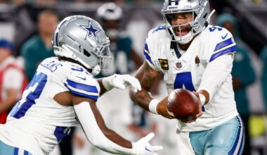 OC Klayton Adams ‘sees flashes,’ but Cowboys’ run game is far from where they want it