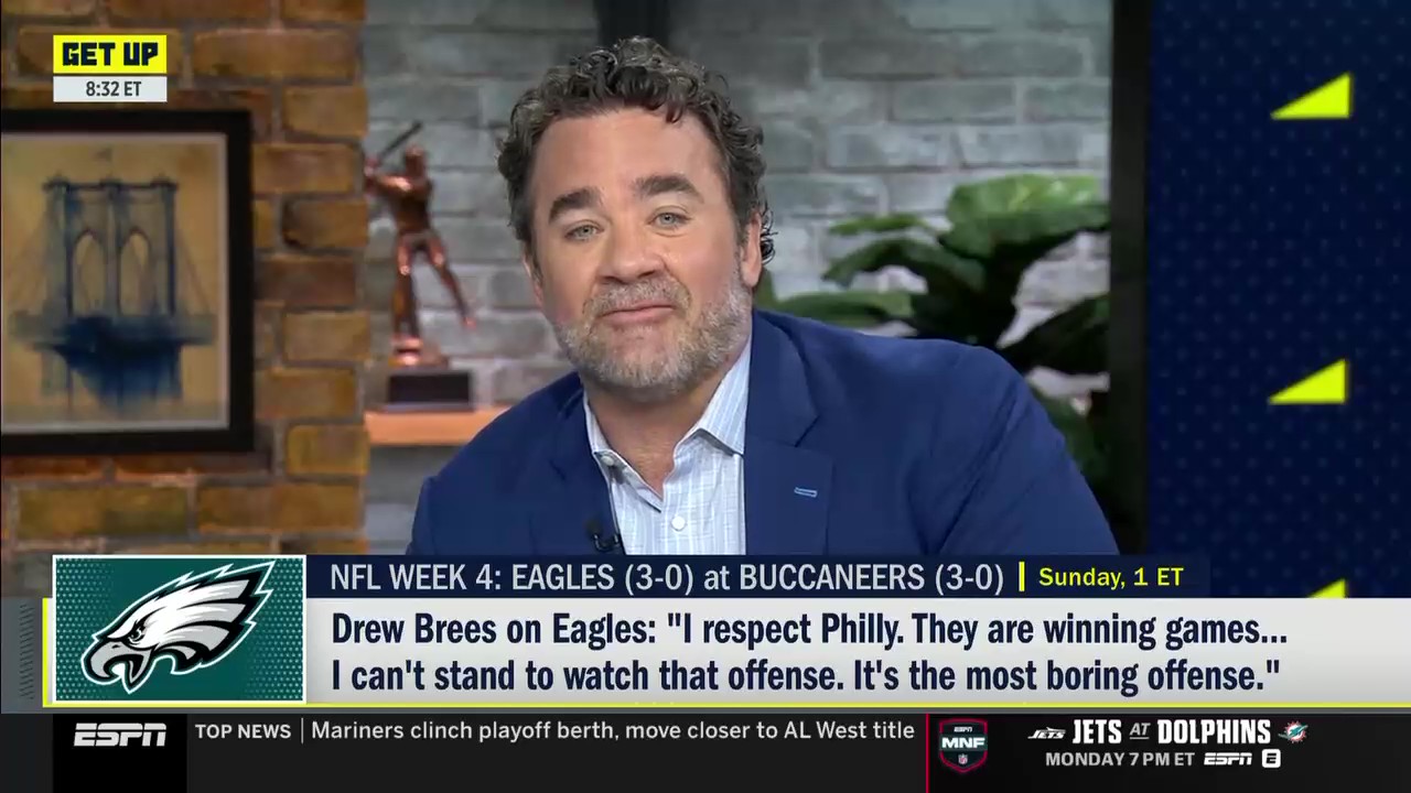 Jeff Saturday slams Drew Brees' comments about Eagles offense