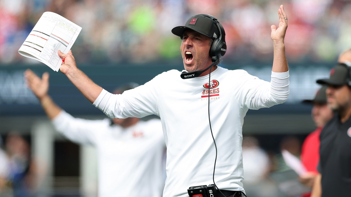 Kyle Shanahan provides comical analysis of game-winning TD pass – NBC Sports Bay Area & California