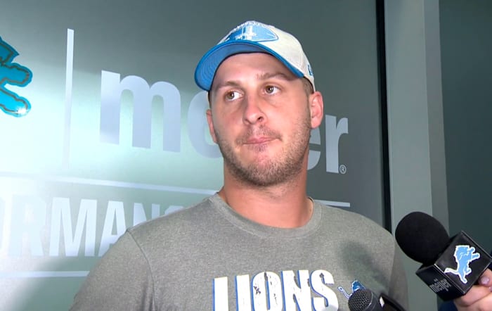Detroit Lions QB Jared Goff previews Browns, praises O-Line, rookie Mason Graham ahead of matchup