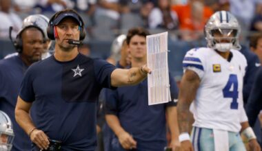 Brian Schottenheimer breaks down why Jadeveon Clowney didn’t suit up for Cowboys-Bears