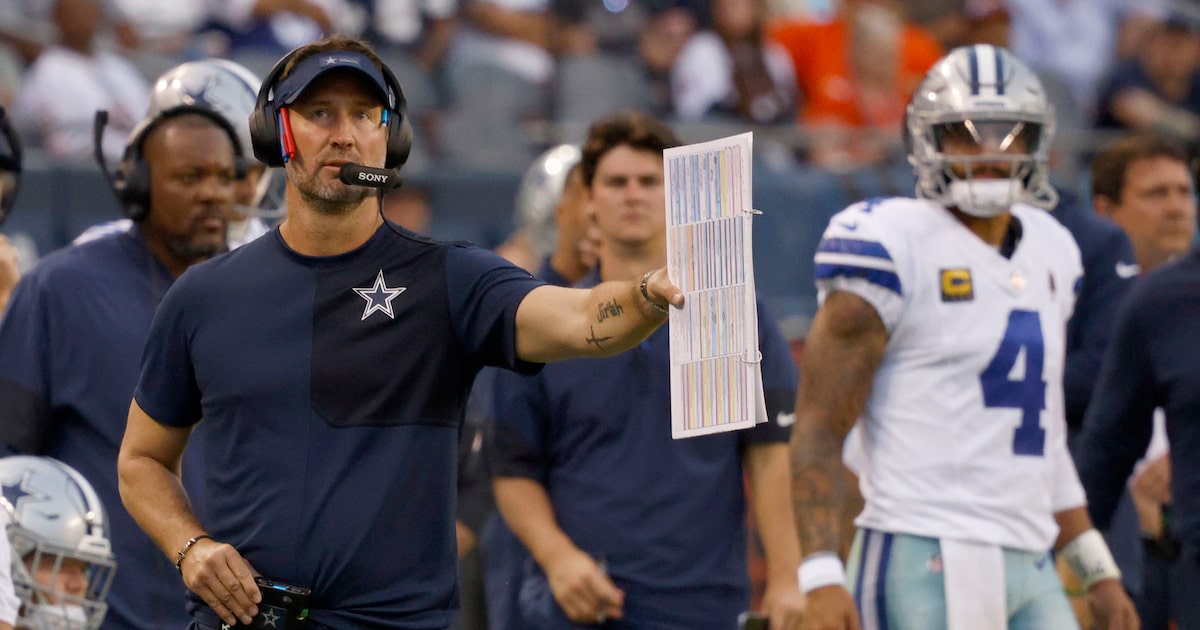 Brian Schottenheimer breaks down why Jadeveon Clowney didn’t suit up for Cowboys-Bears