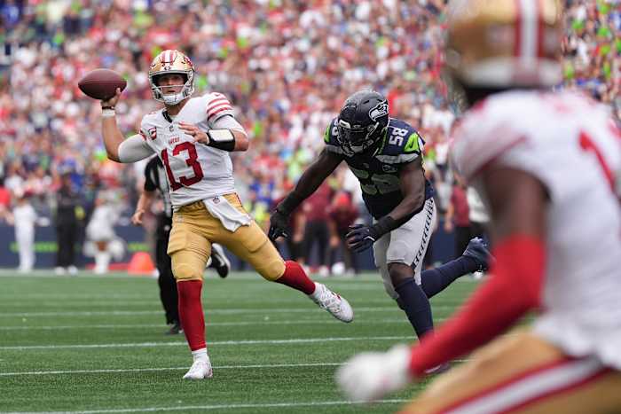 49ers' Brock Purdy 'highly unlikely' to start Sunday against Cardinals because of toe injury