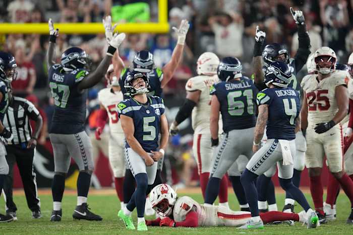 Jason Myers boots 52-yard FG on final play, lifting Seahawks to 23-20 win over Cardinals