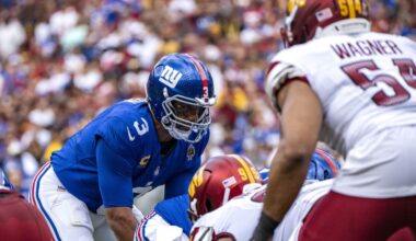 N.Y. Giants to bench Russell Wilson, start QB Jaxson Dart vs. Chargers