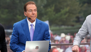 Alabama Crimson Tide head coach Kalen DeBoer looks on against the Florida State Seminoles during the second half at Doak S. Campbell Stadium.