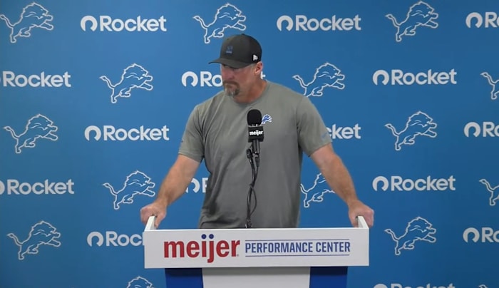 Detroit Lions HC Dan Campbell praises team after big Win, focuses on Browns defensive challenge