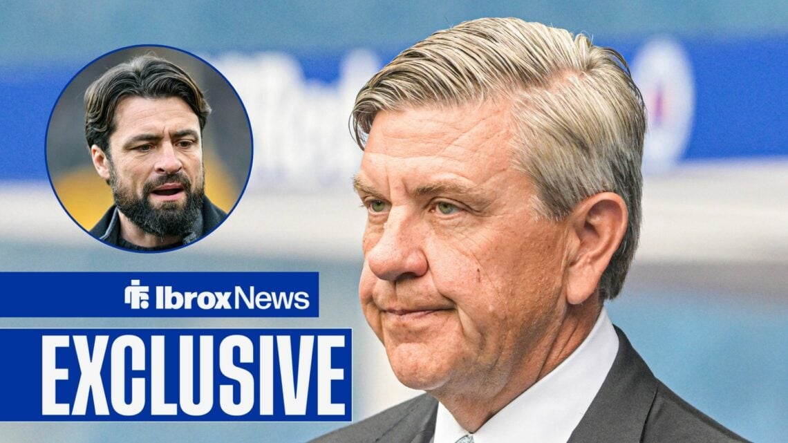 Rangers chairman Andrew Cavenagh and Russell Martin in circular inset