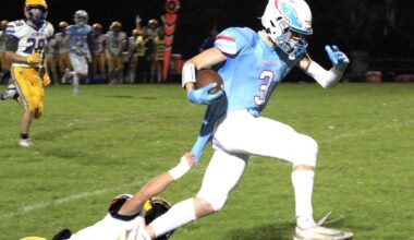 Football: Eagles Edged by Blue Devils, 23-20