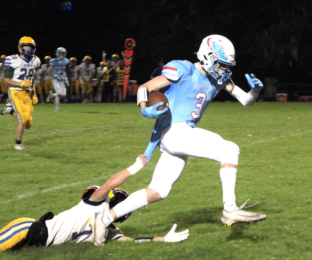 Football: Eagles Edged by Blue Devils, 23-20