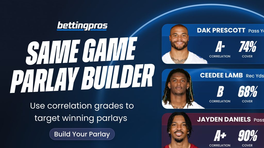 NFL same game parlay builder