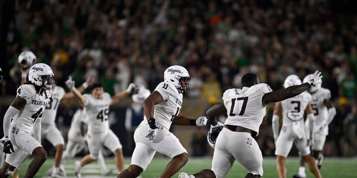 Miracle catch pushes No. 16 Texas A&M past No. 8 Notre Dame