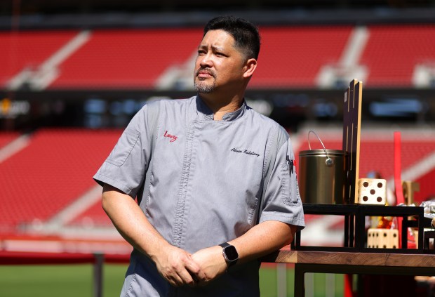 Levy Executive Chef Alvin Kabiling at the 2025 Levi's Stadium Concessions Showcase on Wednesday, Sept. 17, 2025, in Santa Clara, Calif. (Aric Crabb/Bay Area News Group)