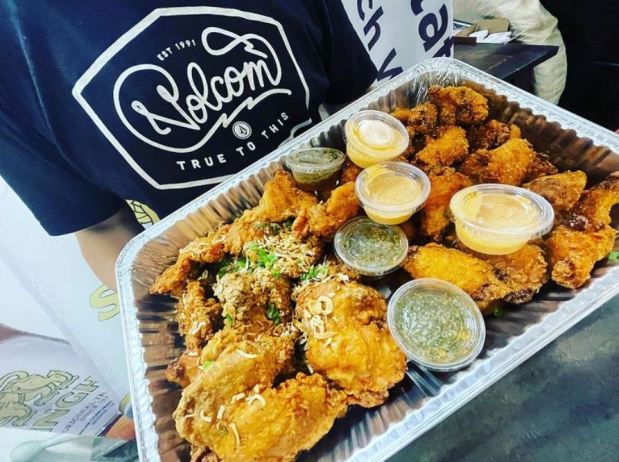 Thai wings and crispy-fried chicken thighs at Southside Station in Berkeley. (@eatsouthsidestation on Instagram)