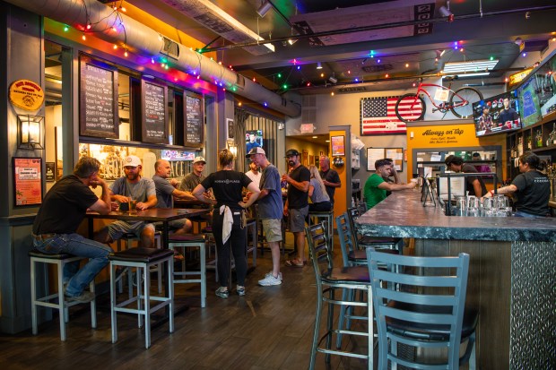 Customers enjoy happy hour while at Norm's Place in Danville, Calif., on Thursday, Aug. 28, 2025. (Jose Carlos Fajardo/Bay Area News Group)