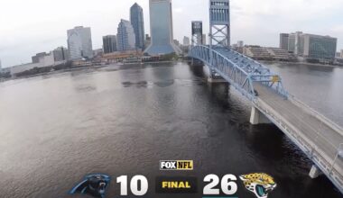 Fox shows Jacksonville Landing B-roll despite being demolished in 2019