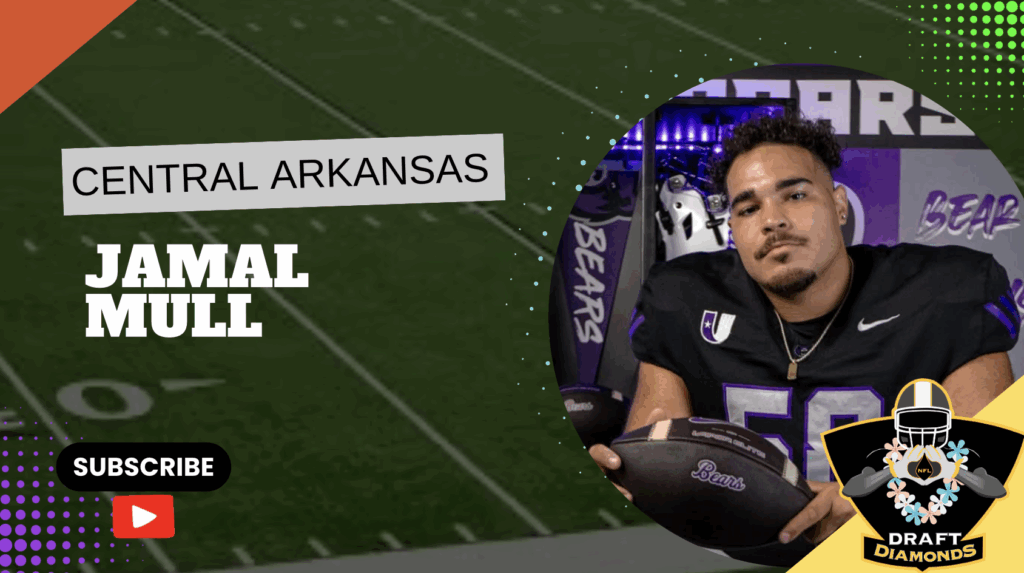 Jamal Mull is a veteran offensive lineman for Central Arkansas, entering his third season as a starter and his first at right tackle after spending most of his career at right guard. Initially recruited as an edge rusher, Mull made a successful transition to the offensive line, where he’s developed into a technically sound, intelligent player. He excels in the run game, combining solid fundamentals, physical toughness, and quick feet to consistently create movement at the point of attack.
With a lean, athletic build, Mull is well-suited for modern spread and up-tempo offenses that demand mobility and efficiency from their linemen. His versatility, strong work ethic, and high football IQ make him a key piece of the Central Arkansas front. As a consistent and dependable performer, Mull has positioned himself as a player to watch, with traits that could translate well to the next level.