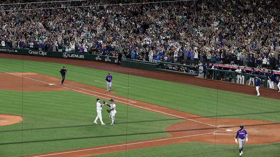 Seattle Mariners clinch AL West fan view 2025...