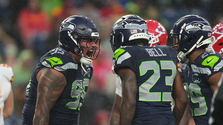 Seattle Seahawks Brandon Pili safety Kansas City Chiefs 2025...