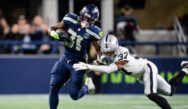 Seattle Seahawks Jacardia Wright Las Vegas Raiders preseason 2025...