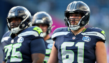 Seattle Seahawks Jalen Sundell Anthony Bradford offensive line preseason 2025...